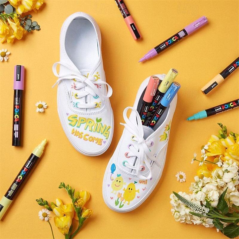 Acrylic Marker Pen Water-Based Art High Gloss White Pen Student Painting Anime And Hand Drawing