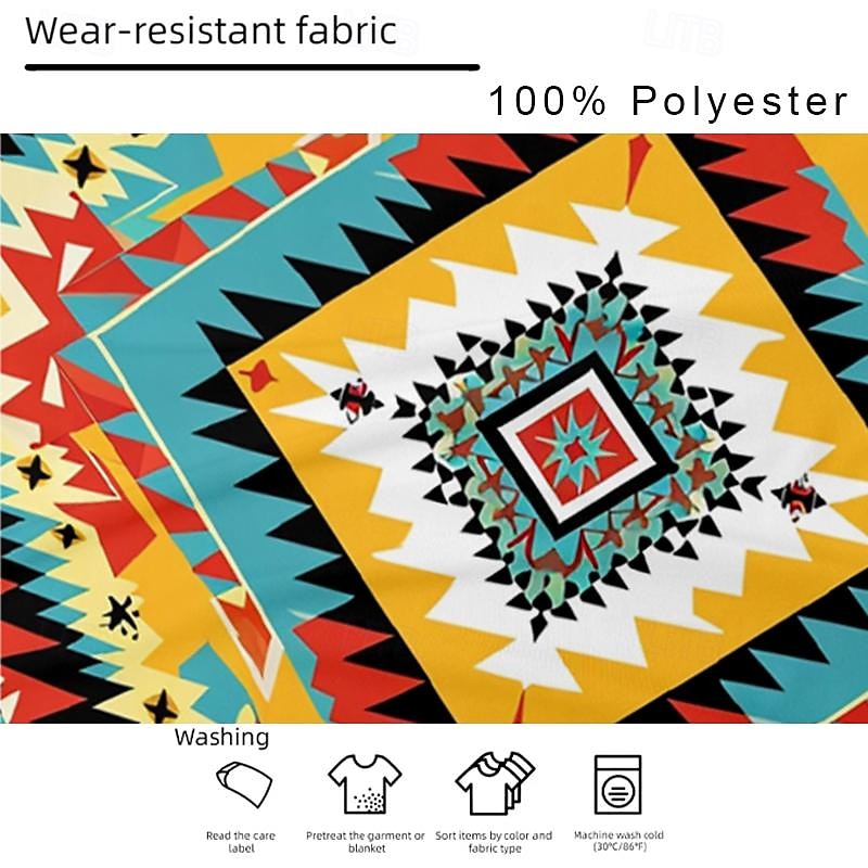 Men's Aztec Tribal T Shirt Short Sleeve T shirt 3D Print Crew Neck Shirt Fashion Retro Vintage Ethnic Black Summer Spring Clothing Apparel S M L XL XXL XXXL4