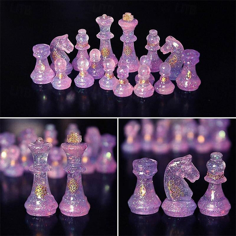 DIY Silicone Resin Chess Mold Jewelry Pendant Making Tool Mould Craft Handmade2