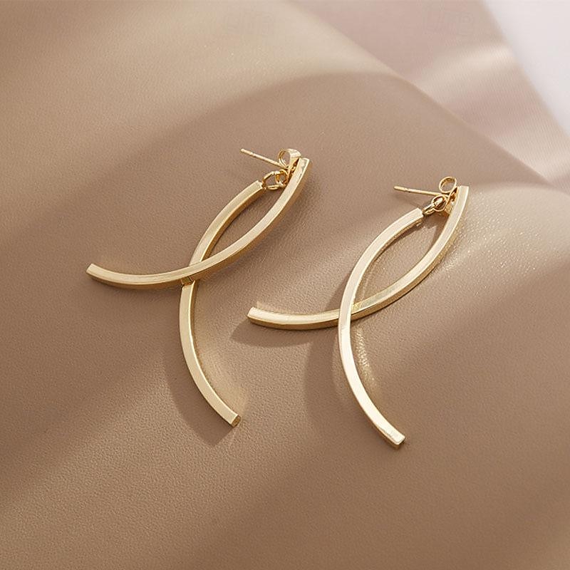 1 Pair Stud Earrings Drop Earrings For Women's Birthday Party Evening Gift Alloy Drop Fashion4