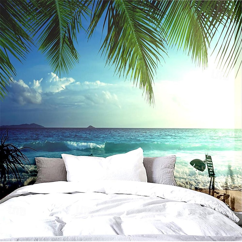 Cool Wallpapers Beach Wallpaper Wall Mural Wall Sticker Covering Print Peel and Stick Removable Self Adhesive Secret Forest PVC / Vinyl Home Decor4