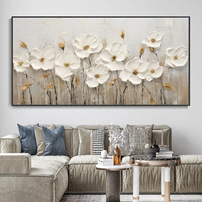 Textured  flower Oil Painting Canvas Art handmade Colorful Landscape Art Scene Painting Modern oil painting for Living Room Wall Decor2