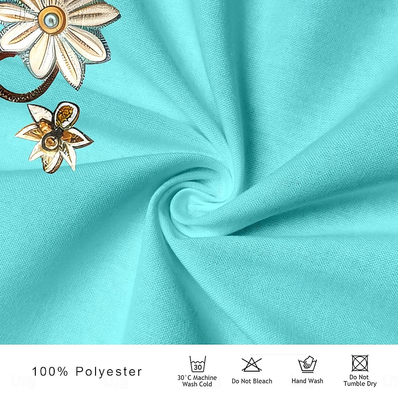 Men's Floral Shirt Western Shirt Cowboy Shirt Long Sleeve Vintage Western Style Outdoor Street Casual Daily Fall & Winter Turndown Buttons Print Green3