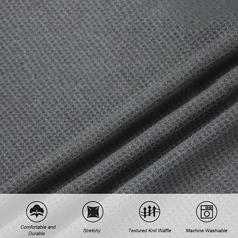 Men's Waffle Henley Shirt Henley Shirt Short Sleeve Shirt Tee Top Solid Color Hooded Outdoor Street Short Sleeve Button American flag Clothing Apparel Daily Hawaiian3