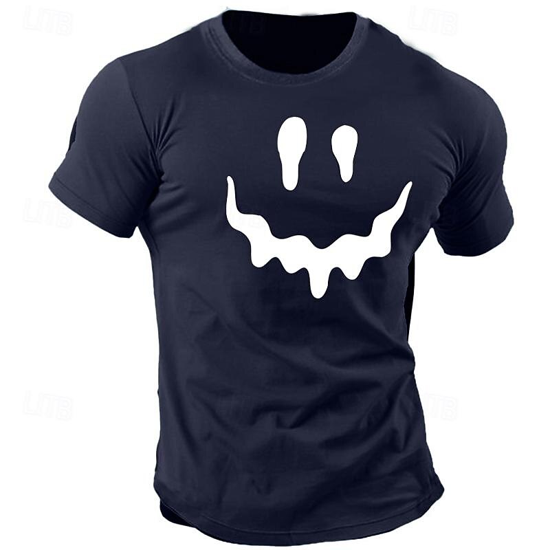 Men's Cartoon Graphic Prints T Shirt Graphic Tee 100% Cotton Short Sleeve Graphic Shirt Black Blue Green Comfortable Tee Outdoor Street Fashion Designer Clothing3