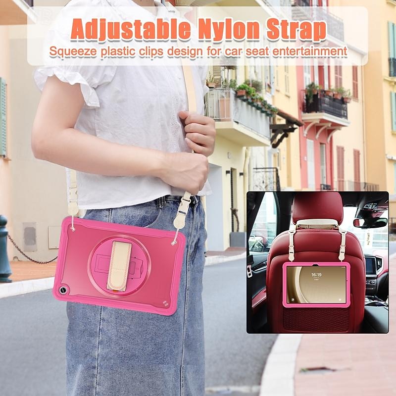 Tablet Case Cover For Samsung Galaxy Tab A9 8.7" A9 Plus 11" Portable Handle Pencil Holder Armor TPU PC4