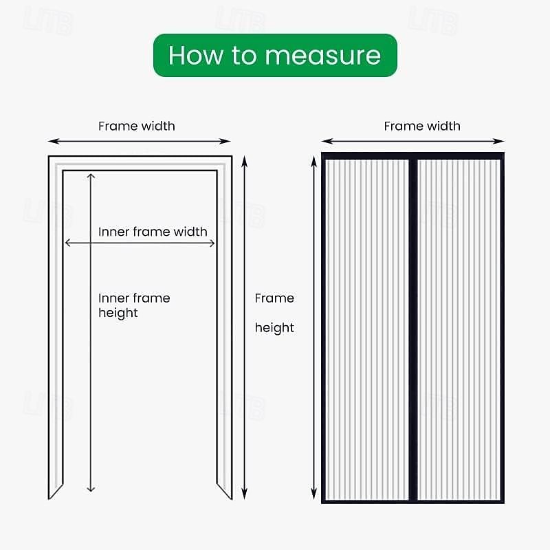 Magnetic Door Screen Mesh Screen Door Simple Beautiful Magical Mesh Screen Window Door Hands Free Magnetic Door Screen Automatic Closing Summer Curtain Net2