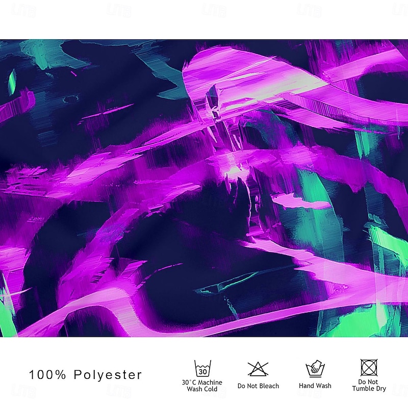 Men's Graphic Zip Polo Shirts Golf Shirt Short Sleeve Polo Shirts Collared Shirts Vacation Wear Rave Wear Party Outfits 3D Print Quarter Zip Polo Spring & Summer Red Purple3