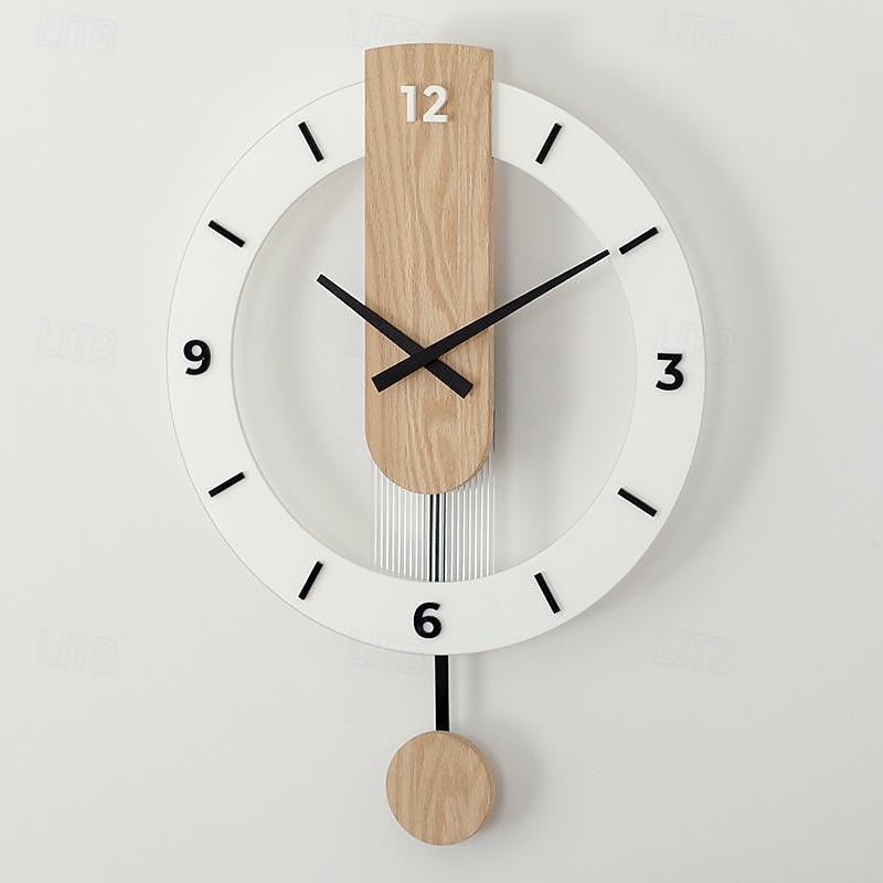 Creative Fashion Quartz Clock Scandinavian Silent Swing Clock 40 cm Wall Clock Living Room Mute Modern Simple Clock Restaurant4