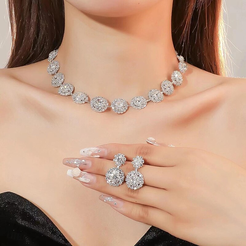 Jewelry Set For Women's Party Evening Gift Alloy