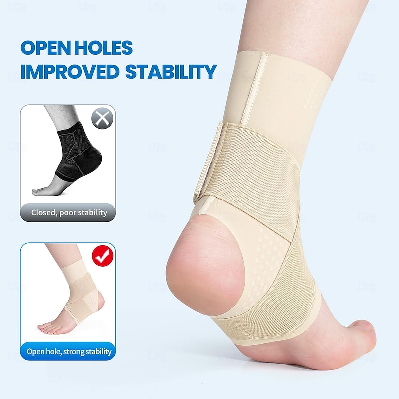 Ankle Brace Adjustable Breathable Compression Ankle Support for Men and Women with Sprained Ankles, Ankle Wrap Stabilizing Ligaments, Plantar Fasciitis Relief3