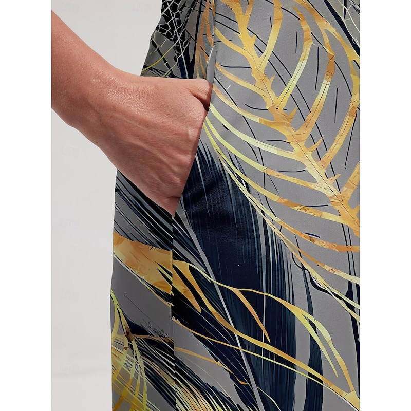 Women's Golf Dress Pink Navy Blue Blue Sleeveless Sun Protection Tennis Outfit Leaf Ladies Golf Attire Clothes Outfits Wear Apparel4