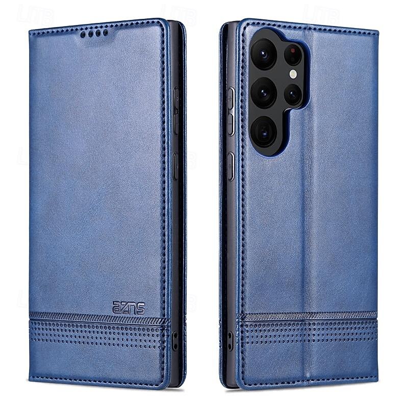 Phone Case For Samsung Galaxy S25 S24 S24 FE S23 S22 S21 Ultra Plus A55 5G A35 5G A25 A15 Wallet Case Magnetic Full Body Protective Kickstand Retro TPU PU Leather4