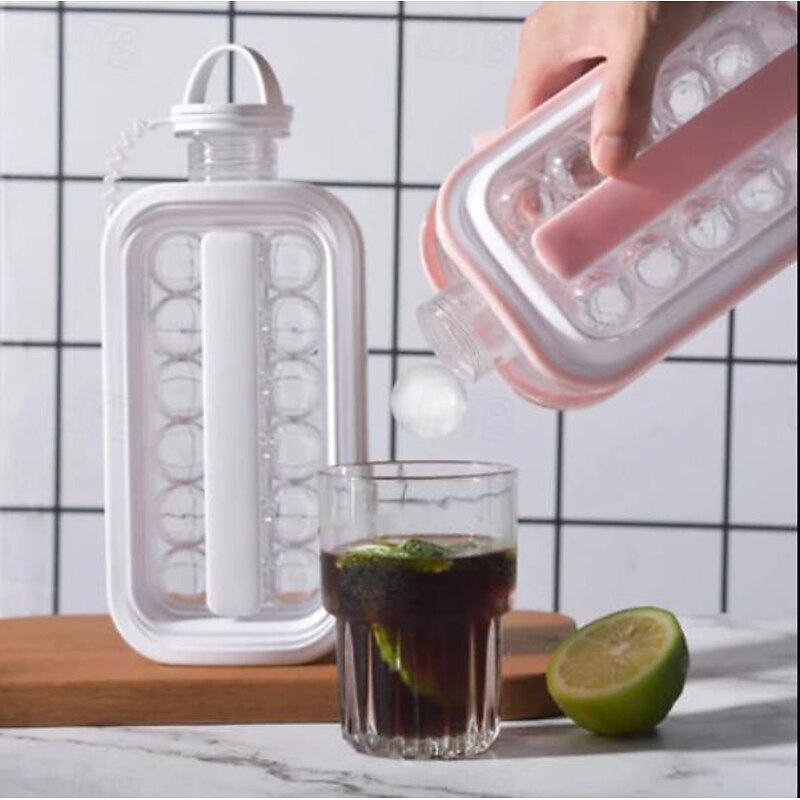 1pc Ice Ball Maker Kettle Kitchen Bar Accessories Gadgets Creative Ice Cube Mold 2 In 1 Multifunctional Container Pot3