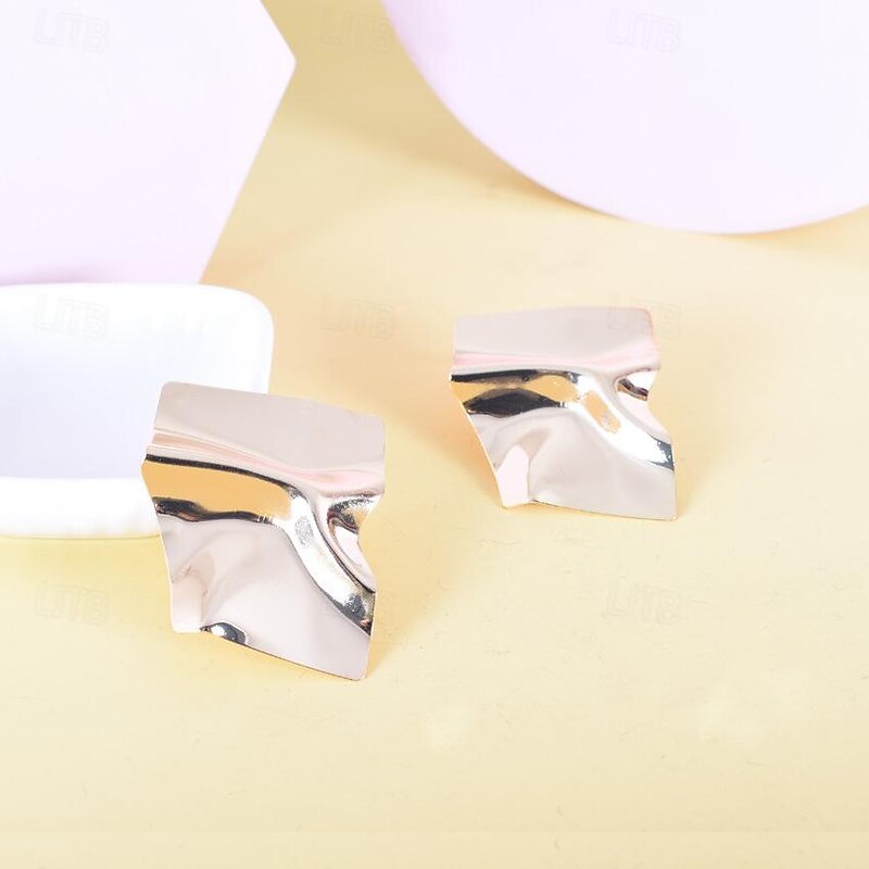 1 Pair Stud Earrings For Women's Party Evening Gift Date Alloy Fancy Fashion2
