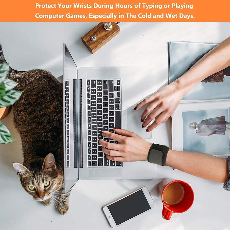 Wrist Brace, 2 PACK Wrist Wraps for Carpal Tunnel for women and men. Wrist Straps for Weightlifting, Working Out and Pain Relief. Flexible, Highly Elastic, Adjustable, Comfortable and Multi-Functional4