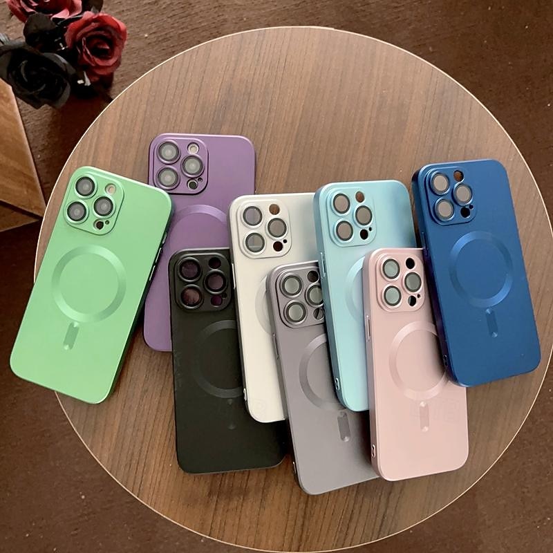 Phone Case For iPhone 17 Pro Max 17 Air 16 15 14 Pro Max Plus 13 12 11 Pro Max Back Cover Support Wireless Charging Shockproof TPU Plating