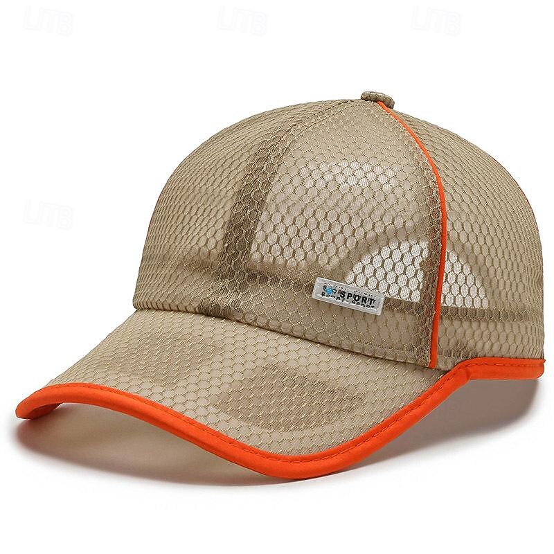 Men's Baseball Cap Sun Hat Trucker Hat Mesh Cap Black White Polyester Mesh Fashion Casual Street Daily Plain Adjustable Sunscreen Breathable2