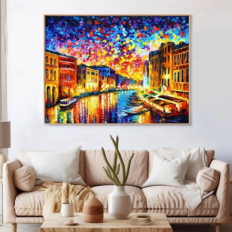 Oil Painting Handmade Hand Painted Wall Art Abstract by Knife Canvas Painting Home Decoration Decor Rolled Canvas (No Frame)4