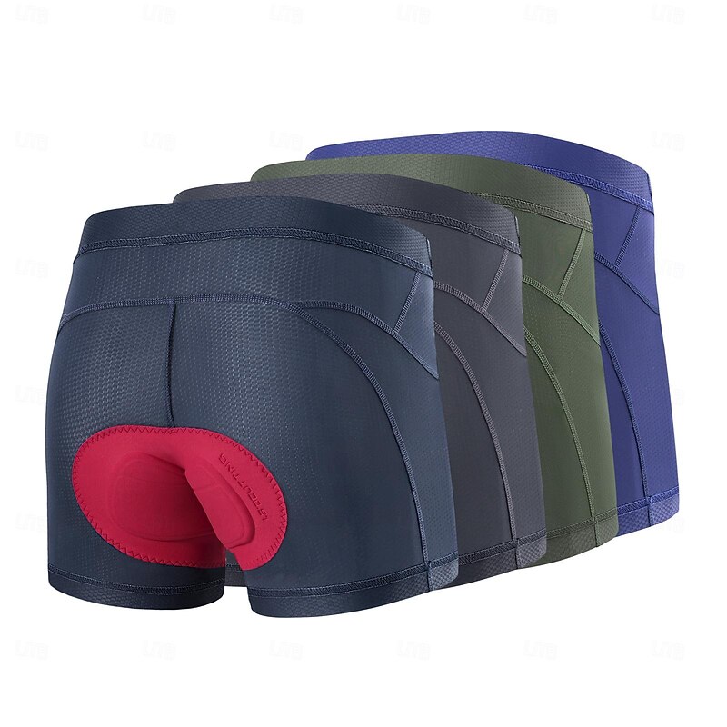 ARESFUEL Men's Cycling Underwear Shorts Cycling Pants Cycling Underwear Bike Underwear Shorts Padded Shorts / Chamois Form Fit Mountain Bike MTB Road Bike Cycling Sports Soft High Elasticity Wicking