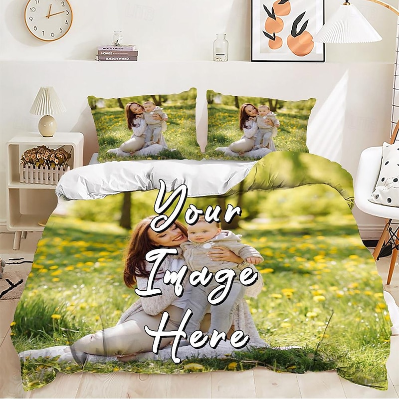 Customised Printed Bedding Set Best Graduation Gift Personalized Gift Duvet Cover Set Bedding Set Friends,Family2