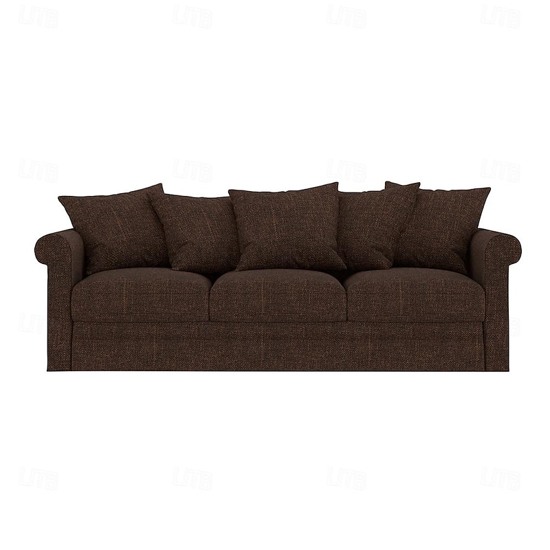 3 Seater Sofa Cover Solid Color 100% Polyester Slipcovers GRONLcover LITB PRIME cover4