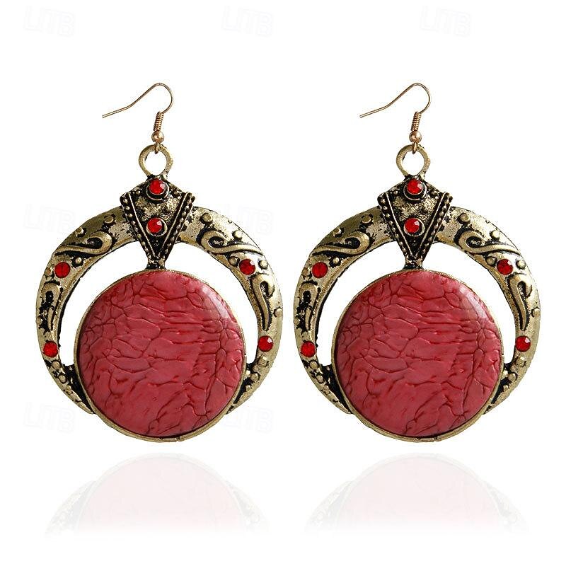 1 Pair Drop Earrings For Women's Party Evening Gift Date Alloy Vintage Style Fashion4