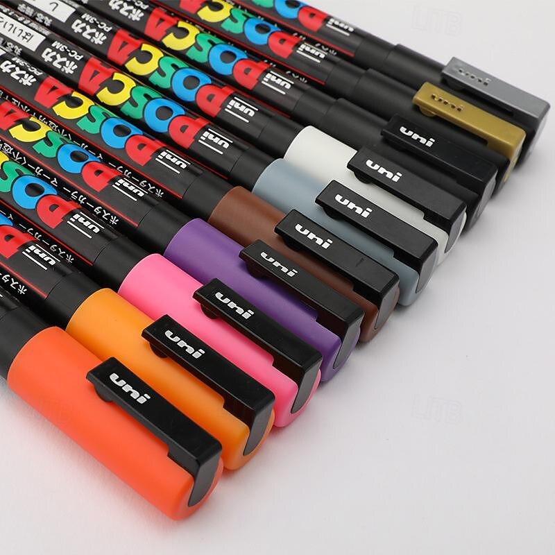 Acrylic Marker Pen Water-Based Art High Gloss White Pen Student Painting Anime And Hand Drawing2