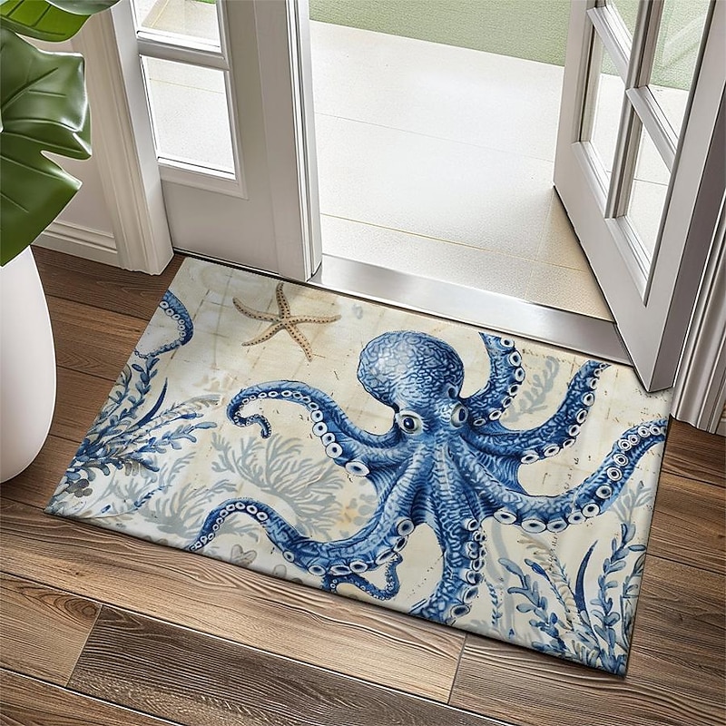 Sea Turtle Doormat Kitchen Mat Floor Mat Non-Slip Area Rug Oil Proof Rug Indoor Outdoor Mat Bedroom Decor Bathroom Mat Entrance Rug4