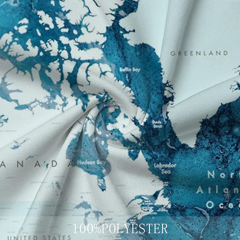 Kentucky Derby Men's Resort Hawaiian Polo Shirts Golf Shirt Short Sleeve Polo Shirts Collared Shirts Beach Wear Vacation Wear Tropical Wear Party Outfits Buttons 3D Print Spring & Summer Lake blue3