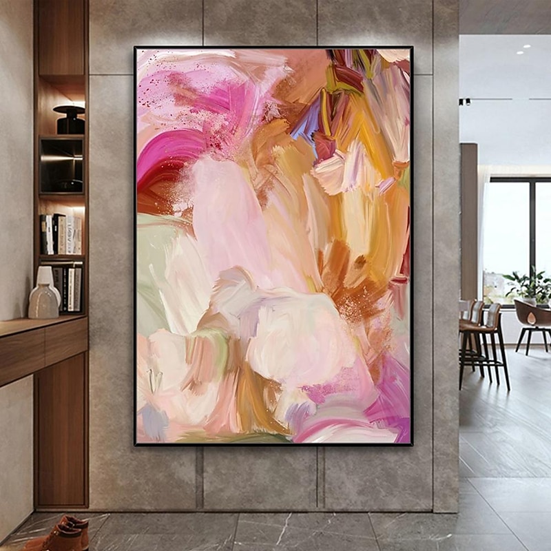 Mintura Handmade Colours Oil Paintings On Canvas Wall Art Decoration Large Modern Abstract Pictures For Home Decor Rolled Frameless Unstretched Painting