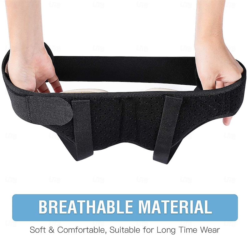 Hernia Belt for Men Hernia Support Truss for Single/Double Inguinal or Sports Hernia, Adjustable Waist Strap with 2 Removable Compression Pads Breathable Material2