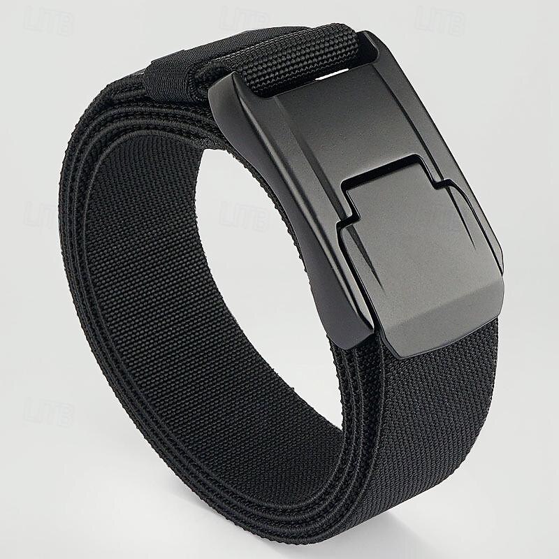 Men's Belt Tactical Belt Waist Belt Black Kakhi Polyester Alloy Durable Adjustable Plain Outdoor Daily