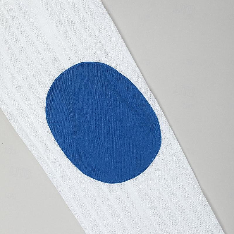 Men's T Shirt Muscle Shirt Ribbed Knit tee Tee Top Long Sleeve Collar Spring &  Fall Color Block Fashion Designer Basic Drawstring Patchwork Vacation Street Going out Dark Grey White Black Top Tee3