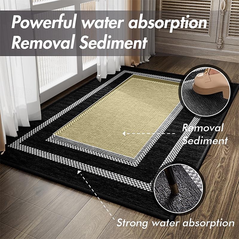 Door Mat Absorbent Inside Door Mat Front Doormats Low Profile Non Slip Entrance Mats for Entryway Kitchen Laundry Room Indoor Outdoor2
