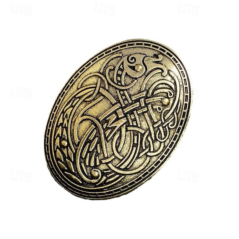 Medieval Renaissance Brooch Pins Viking Fancy Dress Women's Celtic Viking Fantasy LARP Adults Brooch4
