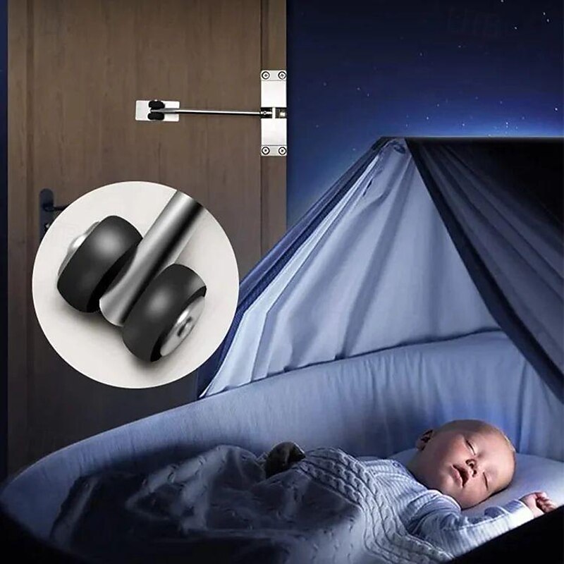 Spring Door Closer, Stainless Steel Adjustable Automatic Door Closer for Residential/Commercial use, Stainless Steel Surface Mounted Door Closer2