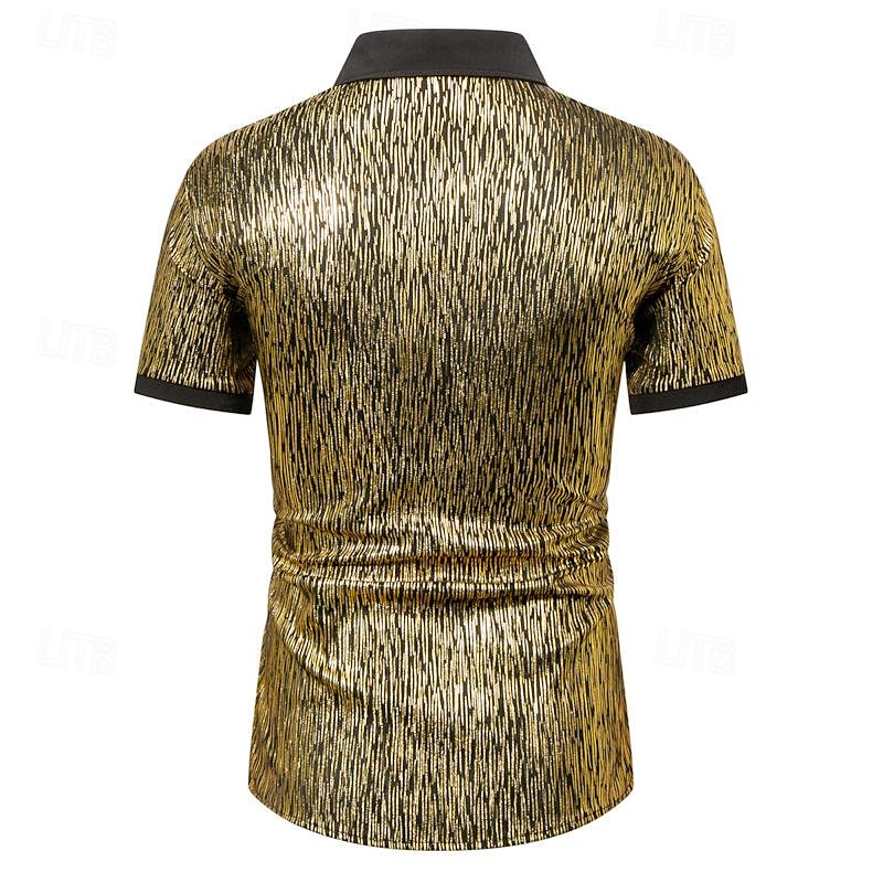 Retro Vintage Disco 1980s Blouse / Shirt Disco Fancy Dress Men's Carnival Costume Halloween Carnival Masquerade Performance Event / Party Stage Adults' Shirt Spring & Summer2
