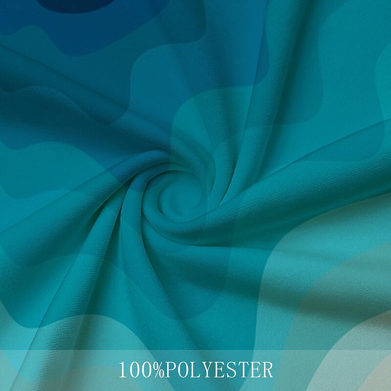 Men's Geometric Hawaiian Polo Shirts Golf Shirt Short Sleeve Polo Shirts Collared Shirts Casual Beach Wear Vacation Wear Party Outfits Buttons 3D Print Spring & Summer Dark Brown Red Blue4