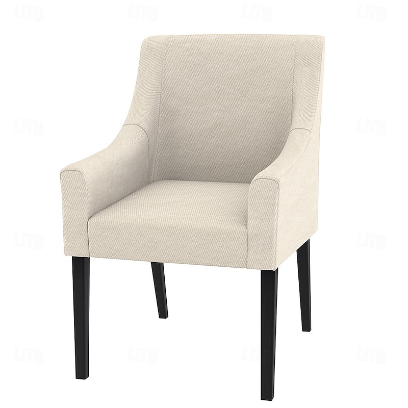 100% Cotton Chair Cover with Armrests Solid Color Quilted Slipcovers SAKcover LITB PRIME cover