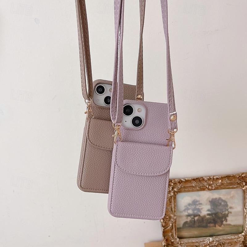 Phone Case For iPhone 17 Pro Max 17 Air 16 15 14 Pro Max Plus 13 12 11 Pro Max Mini Wallet Case with Lanyard Card Slot Shockproof Retro PC PU Leather4