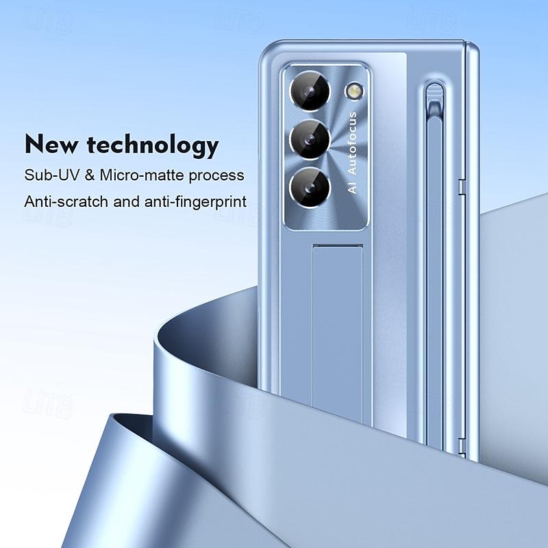 Phone Case For Samsung Galaxy Z Fold 7 Z Fold 6 Z Fold 5 Z Fold 4 Back Cover with Stand Holder with Screen Protector Full Body Protective Armor PC2