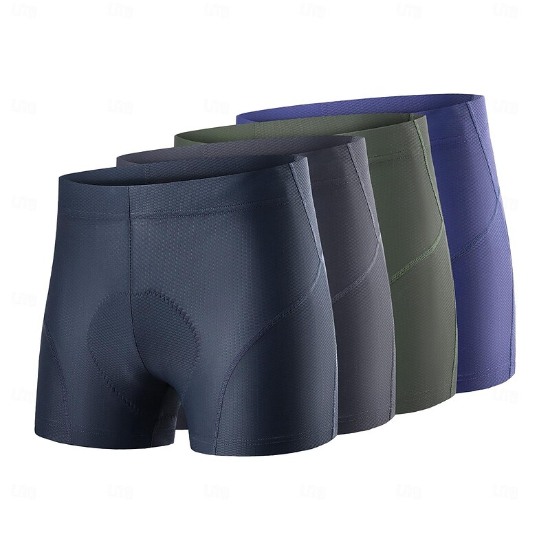 ARESFUEL Men's Cycling Underwear Shorts Bike Bottoms Slim Fit Road Bike Cycling Sports Quick Dry High Elasticity Dark Grey Army Green Spandex Clothing Apparel Bike Wear Advanced Sewing Techniques