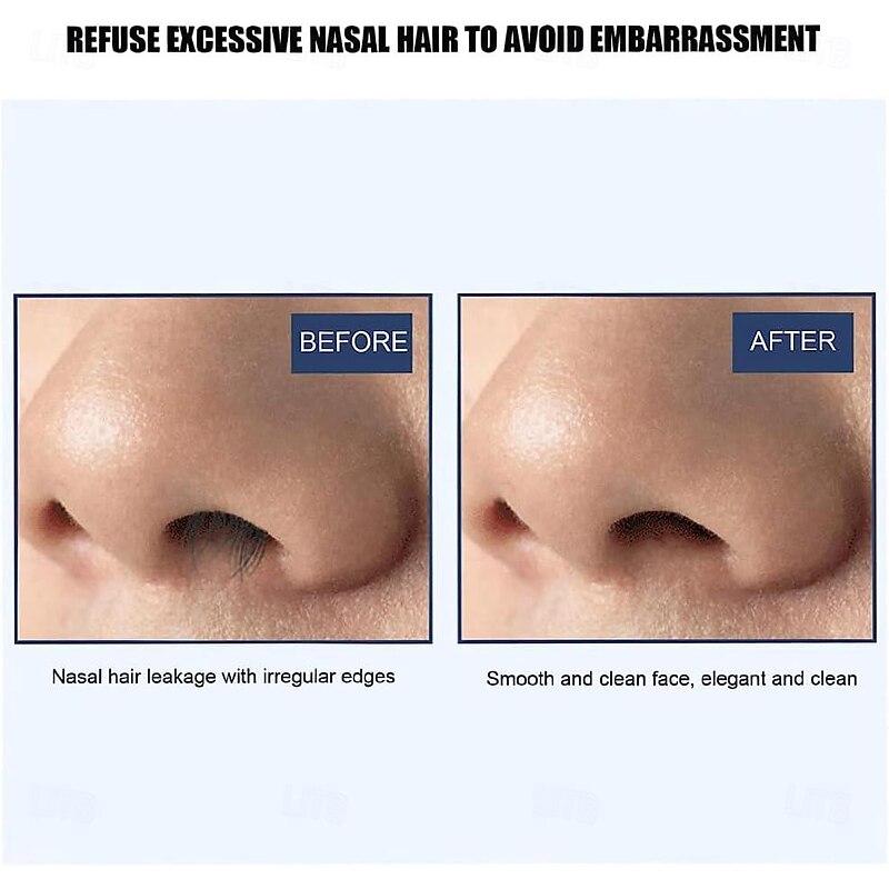 3Pcs Double Sided Nose Hair Knife Manual Nostril Cleaning Nose Hair Trimmer 360 Degree Rotate Nostril Cleaning Scissors4