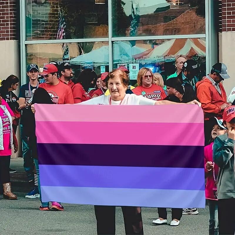 June Pride Month Pride Month LGBTQ LGBT Rainbow Parade Marching Banner Flag Outdoor Decorations Holiday Banner Sign Happy Pride4