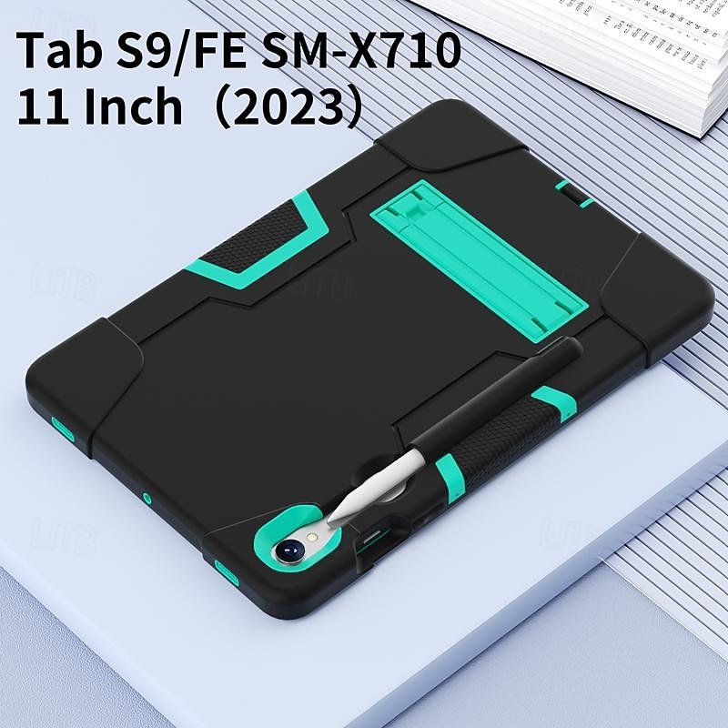 Tablet Case Cover For Samsung Galaxy Tab A9 8.7" S9 11 inch S9 Plus 12.4" A8 10.5'' A7 Lite 8.7'' A7 10.4'' A 8.4" A 8.0" A9 Plus 11" Handle with Adjustable Kickstand Shockproof PC Silicone4