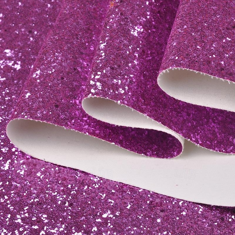 PU Large Glitter Gold Onion Powder Fabric Hexagonal Coarse Sand Sequins Shining Powder Artificial Leather Glitter Material 1*1.38m2