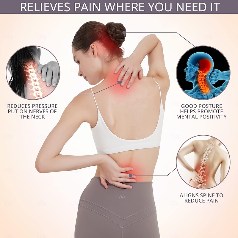 Posture Corrector for Women and Men, Breathable Back Brace, Adjustable Posture Corrector for Back, Shoulder and Spine Pain Relief4