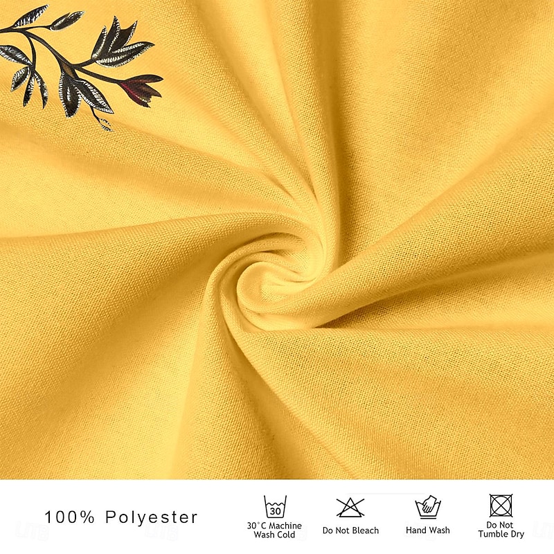 Men's Horse Shirt Western Shirt Cowboy Shirt Long Sleeve Western Style Work Street Causal Summer Spring Fall Turndown Yellow3