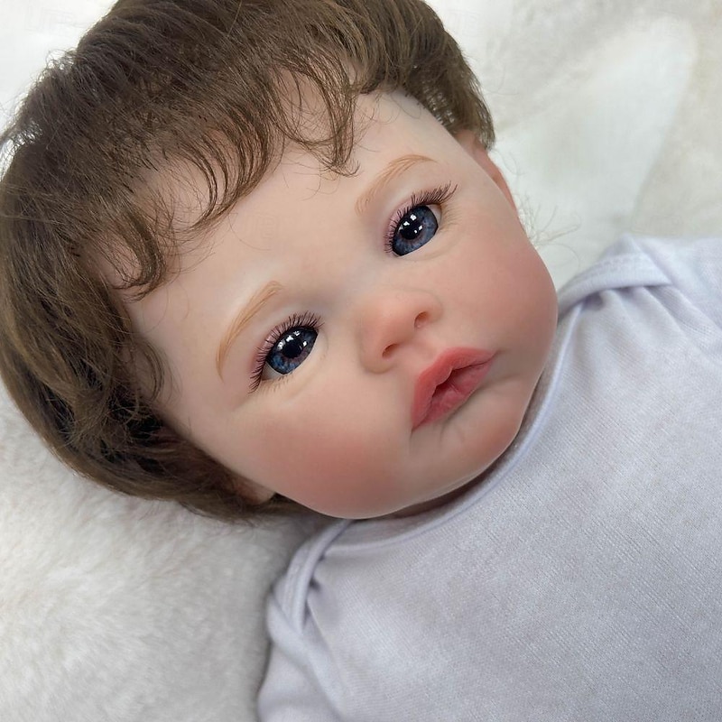18 inch Reborn Doll Baby & Toddler Toy Reborn Toddler Doll Doll Reborn Baby Doll Baby Reborn Baby Doll Newborn lifelike Gift Hand Made Non Toxic 3/4 Silicone Limbs and Cotton Filled Body with Clothes2